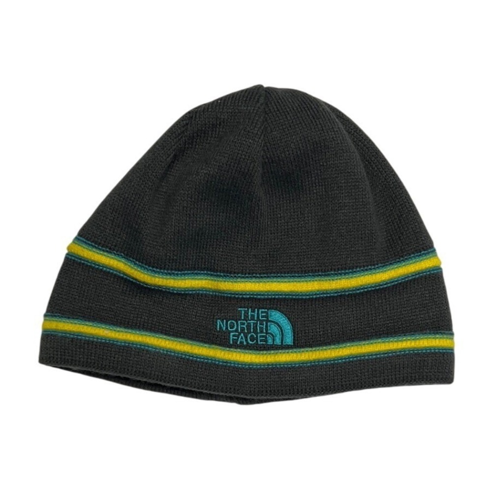 The North Face Kids Winter Beanie Black Logo Knit Cold Weather‎ EUC